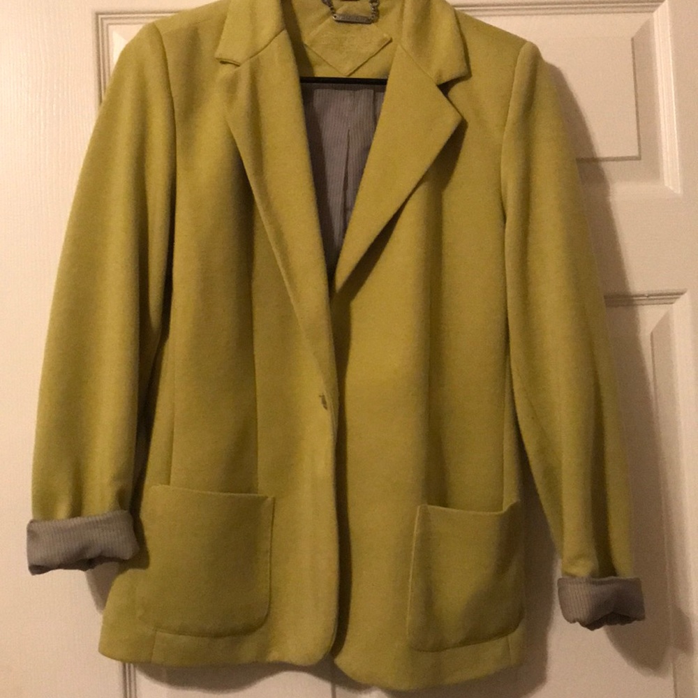 Yellow/Green boyfriend blazer
